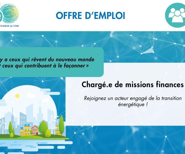 Offre d'emploi chargé de mission finances
