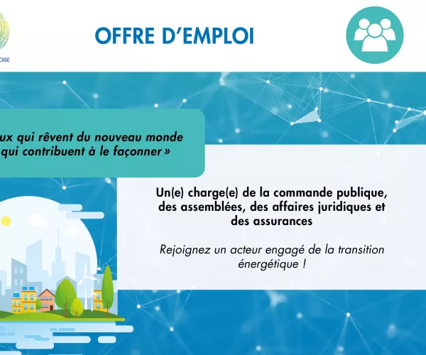 Offre d'emploi chargé de la commande publique