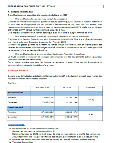 Note présentation BP 2020